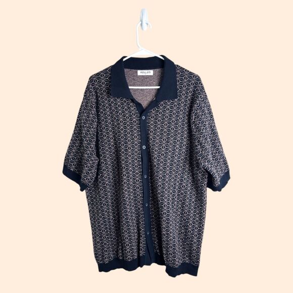 Rolla's Bowler Pattern Knit Shirt - Picture 1 of 6